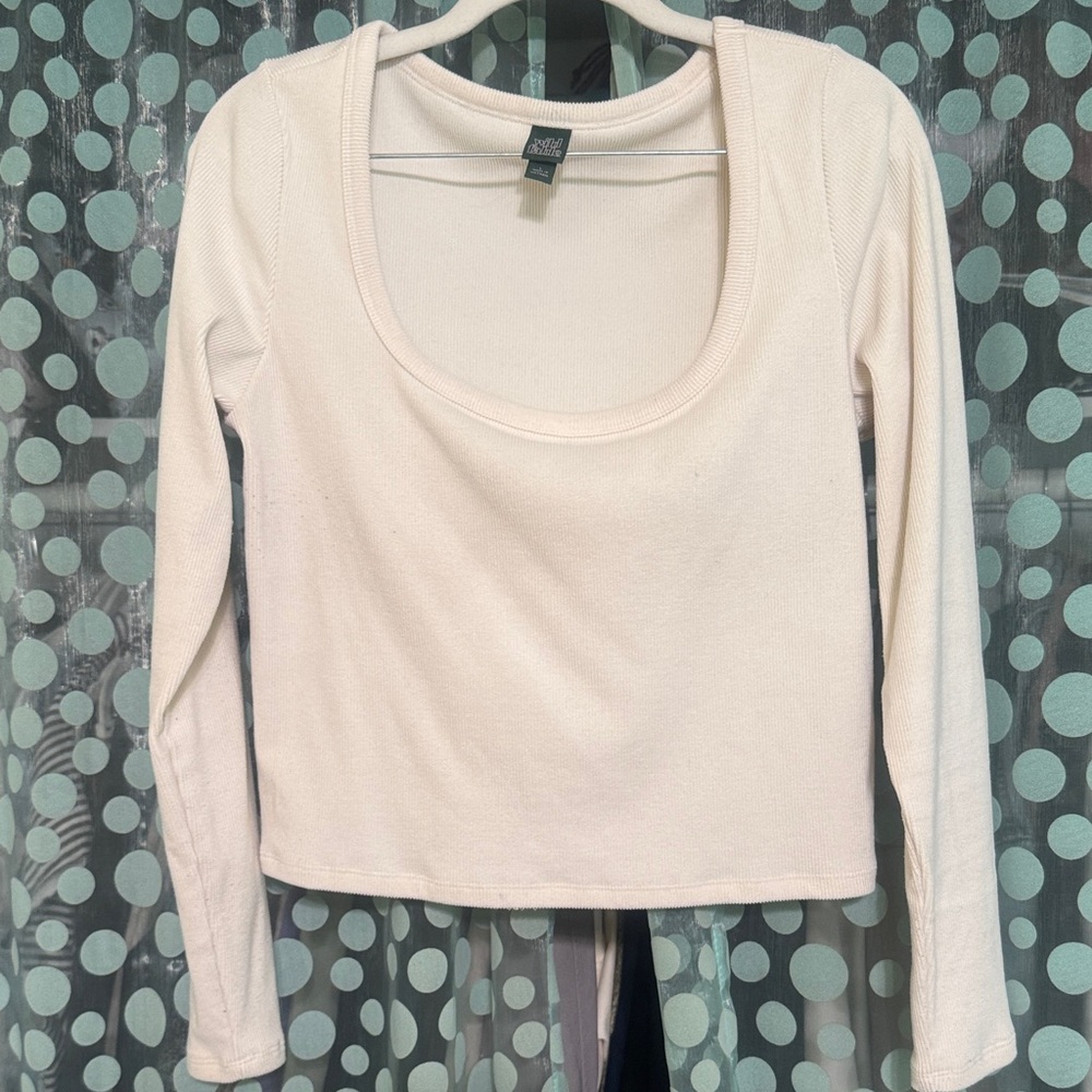 Wild Fable Soft Cream Long Sleeve Tee